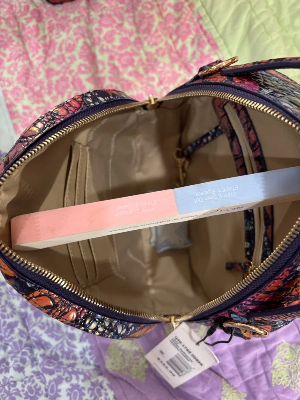 Bright Multi-Color Dome Crossbody Bag by Brahmin Lane - Picture 5 of 5